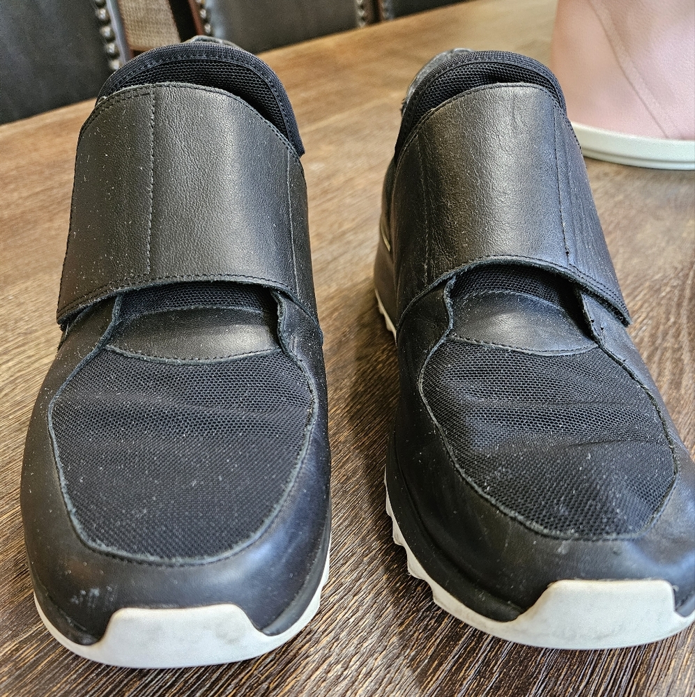 Eileen Fisher Leather Velcro Sneakers